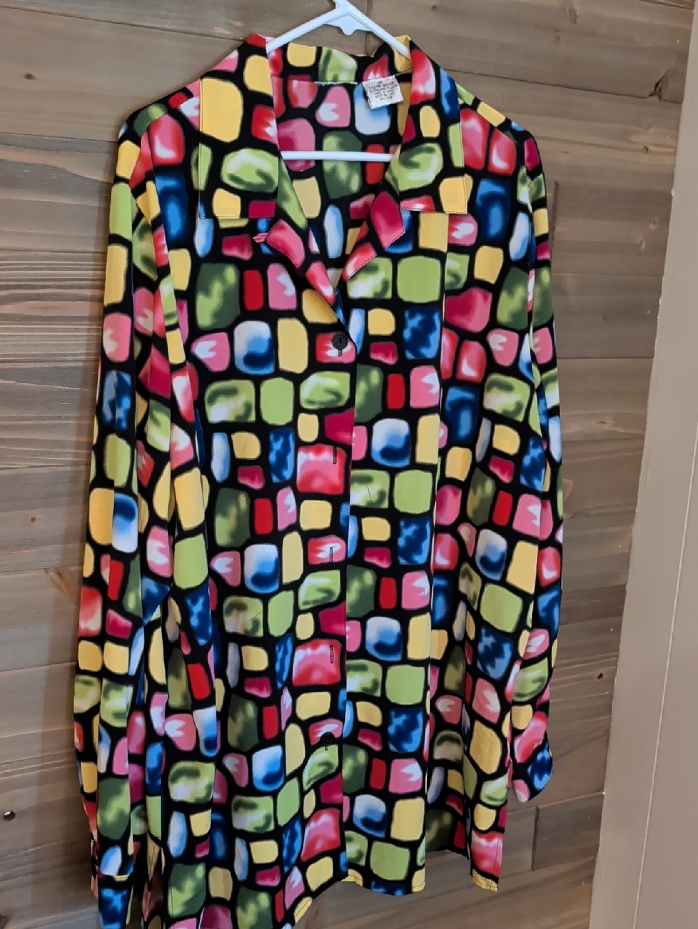 Multicolor Geometric Print Women's Skirt.  2X